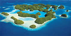 Seventy Island in Palau, designated as a Wildlife Sanctuary